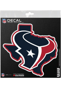 Houston Texans State Shape Auto Decal - Navy Blue