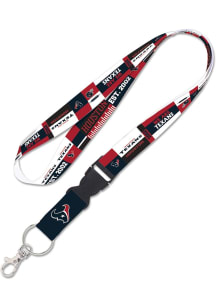 Houston Texans Color Block Lanyard - Navy Blue