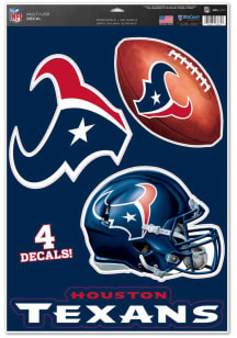 Houston Texans Multi Pack Auto Decal - Navy Blue