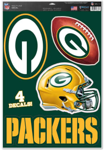 Green Bay Packers Multi Pack Auto Decal - Green