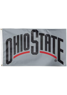 Ohio State Buckeyes Secondary Logo 3x5 Red Silk Screen Grommet Flag