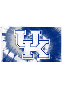 Kentucky Wildcats 3x5 Tie Dye Blue Silk Screen Grommet Flag