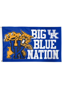 Kentucky Wildcats 3x5 SS Blue Silk Screen Grommet Flag