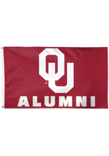 Oklahoma Sooners Alumni 3x5 Red Silk Screen Grommet Flag