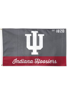 Indiana Hoosiers 3x5 Deluxe Red Silk Screen Grommet Flag