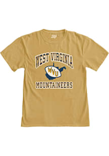 Blue 84 West Virginia Mountaineers Gold Crescent Vault Short Sleeve T Shirt