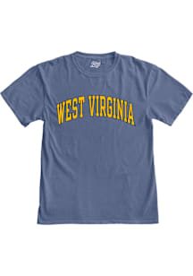Blue 84 West Virginia Mountaineers Blue Arch Name Short Sleeve T Shirt