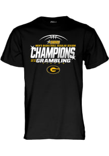 Grambling State Tigers Black 2024 SWAC Champions Short Sleeve T Shirt