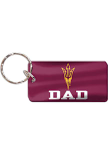 Arizona State Sun Devils Dad Souvenir Keychain - Red