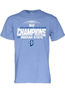 Indiana State Sycamores Blue 2024 Missouri Valley Champions Short Sleeve T Shirt