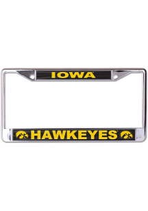 Iowa Hawkeyes Yellow  Inlaid License Frame