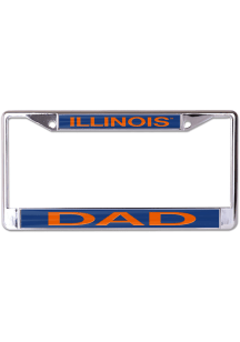 Illinois Fighting Illini Orange  Dad License Frame