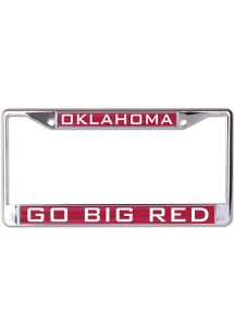 Oklahoma Sooners Metallic License Frame