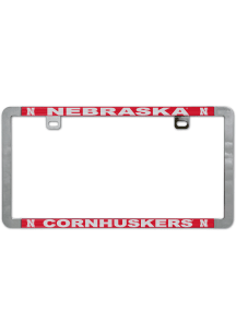 Nebraska Cornhuskers Red  Metal License Frame