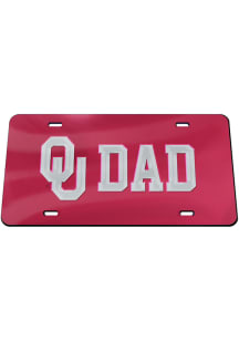 Oklahoma Sooners Dad Blue Car Accessory License Plate