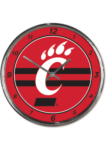 Cincinnati Bearcats Chrome Wall Clock