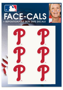 Philadelphia Phillies 6pk Face Tattoo