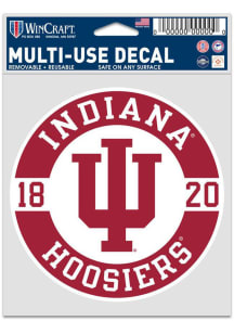 Indiana Hoosiers 3.75x5 Patch Auto Decal - Red