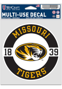 Missouri Tigers 3.75x5 Patch Auto Decal - Gold