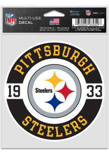 Pittsburgh Steelers 3.75x5 Patch Auto Decal - Yellow