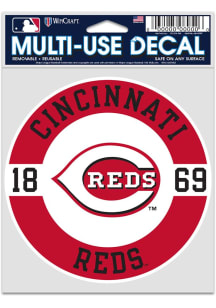 Cincinnati Reds 3.75x5 Patch Auto Decal - Red