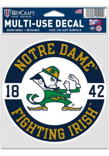 Notre Dame Fighting Irish 3.75x5 Patch Auto Decal - Navy Blue