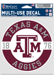 Texas A&amp;M Aggies 3.75x5 Patch Auto Decal - Maroon