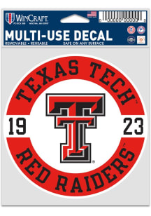 Texas Tech Red Raiders 3.75x5 Patch Auto Decal - Red