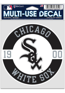 Chicago White Sox 3.75x5 Patch Auto Decal - White