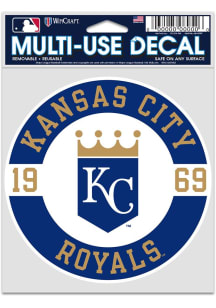Kansas City Royals 3.75x5 Patch Auto Decal - Blue