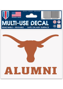 Texas Longhorns 3x4 Alumni Auto Decal - Burnt Orange