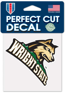 Wright State Raiders Perfect Cut 4x4 Color Decal Auto Decal - Green