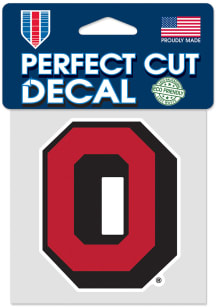 Ohio State Buckeyes Perfect Cut 4x4 Vintage Auto Decal - Red