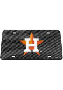 Houston Astros Carbon Fiber Car Accessory License Plate