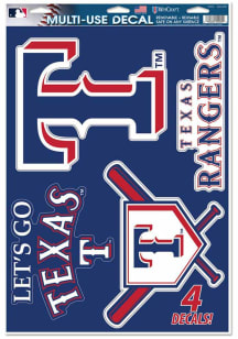 Texas Rangers 11x17 5pk Multi-Use Auto Decal - Blue