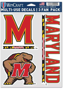 Maryland Terrapins Red  Triple Pack Decal