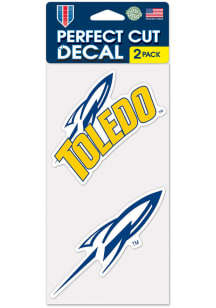 Toledo Rockets Perfect Cut Set of 2 Auto Decal - Blue