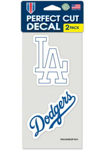 Los Angeles Dodgers Perfect Cut Set of 2 Auto Decal - Blue