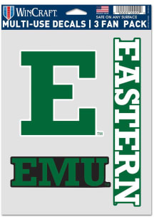 Eastern Michigan Eagles Triple Pack Auto Decal - Green