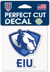 Eastern Illinois Panthers Perfect Cut 4x4 Color Decal Auto Decal - Blue