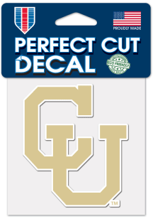 Colorado Buffaloes Perfect Cut 4x4 Vintage Auto Decal - Gold