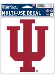 Indiana Hoosiers 3.75x5 Fan Auto Decal - Red