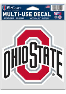 Ohio State Buckeyes 3.75x5 Fan Auto Decal - Red