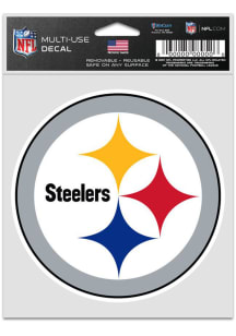 Pittsburgh Steelers 3.75x5 Fan Auto Decal - Yellow