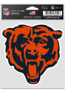 Chicago Bears 3.75x5 Fan Auto Decal - Orange