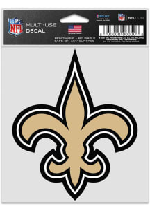 New Orleans Saints 3.75x5 Fan Auto Decal - Gold