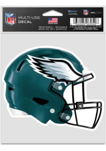Philadelphia Eagles 3.75x5 Helmet Auto Decal - Green