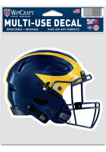 Michigan Wolverines 3.75x5 Helmet Auto Decal - Navy Blue