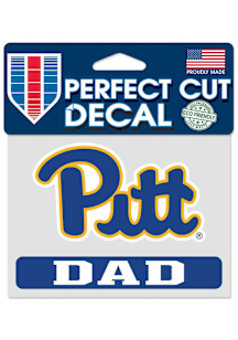 Pitt Panthers 4x5 Dad Auto Decal - Blue