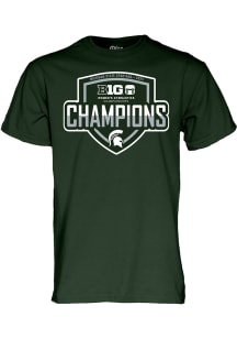 Michigan State Spartans Green 2024 B10 Gymnastics Tournament Champions Short Sleeve T Shirt